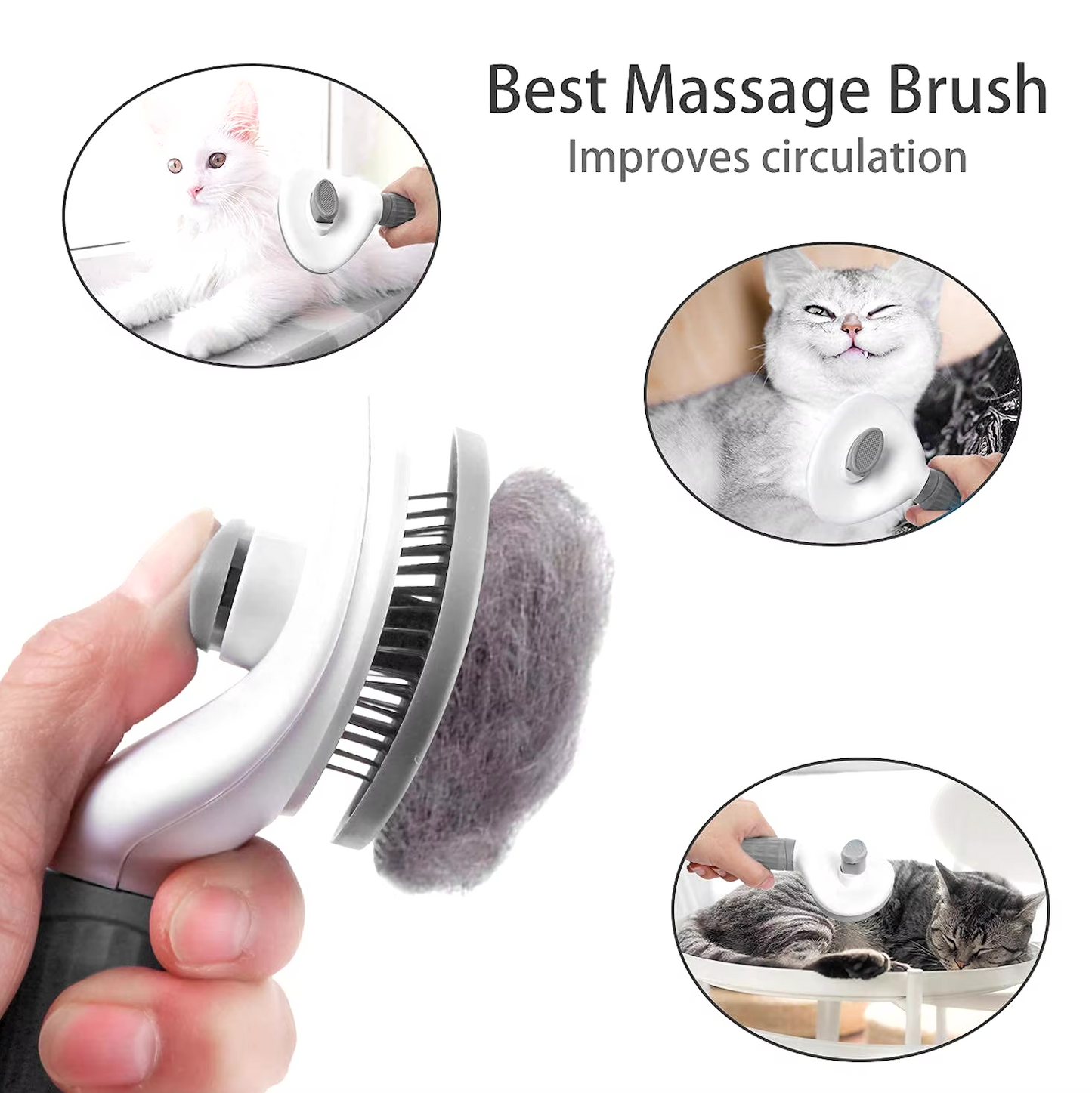 FurryGroom - Brosse de toilettage pour chien et chat